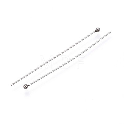 304 Stainless Steel Head Pins STAS-T065-45mm-20P-1