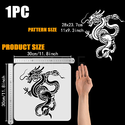 PET Hollow Out Drawing Painting Stencils DIY-WH0391-0857-1