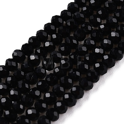 Opaque Solid Color Glass Beads Strands EGLA-T021-02A-1