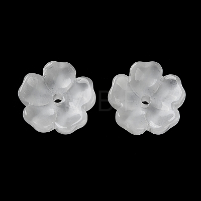 Dyed & Heated Gradient Color Glass Bead Cap GLAA-D307-01L-1