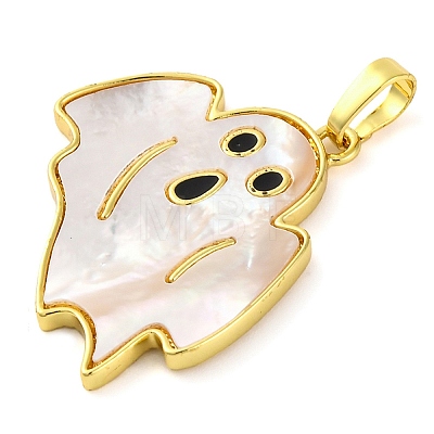 Halloween Theme Brass Enamel Pendants KK-S401-04G-A-1