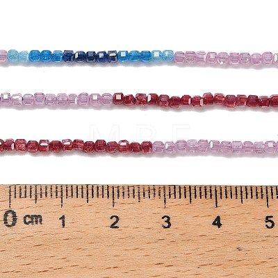 Gradient Color Cubic Zirconia Bead Strands ZIRC-F144-02B-1