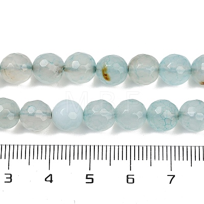 Natural Agate(Dyed & Heated) Beads Strands G-G079-A08-03-1