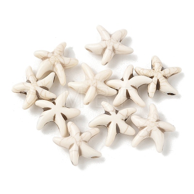 Synthetic Howlite Beads G-V001-001A-1