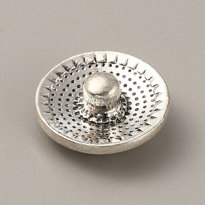 Alloy Rhinestone Snap Buttons FIND-WH0111-242B-1