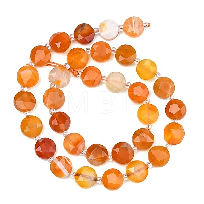Natural Banded Agate Beads Strands G-C116-A193-01-1