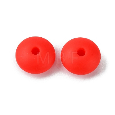 Rondelle Food Grade Eco-Friendly Silicone Focal Beads SIL-F003-07F-1