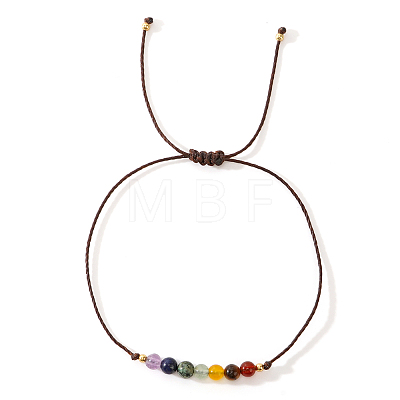 Vintage Minimalist Adjustable Natural Gemstone Bead Bracelets AX5833-3-1