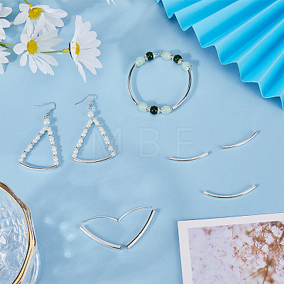 40Pcs 4 Styles Brass Tube Beads KK-CN0002-90-1