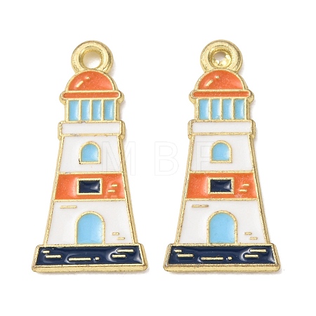 Ocean Alloy Enamel Pendants ENAM-B041-01K-1
