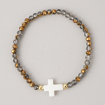 Bohemian Glass Beads Stretch Bracelets KO2121-11-1