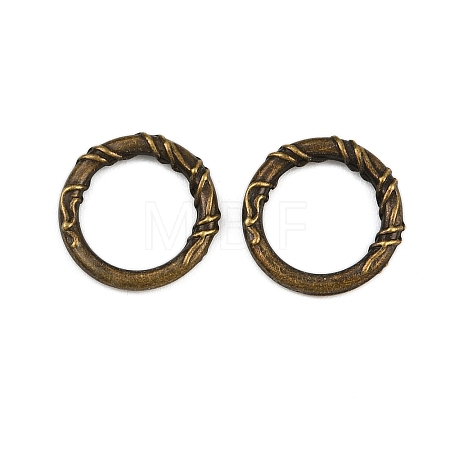 Tibetan Style Alloy Linking Rings TIBE-B003-06AB-1