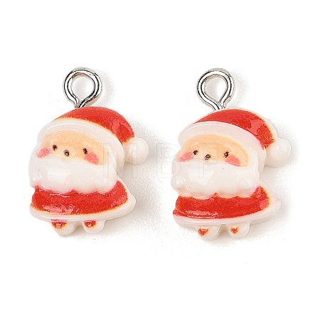 Christmas Theme Opaque Resin Pendants RESI-S08-02H-1