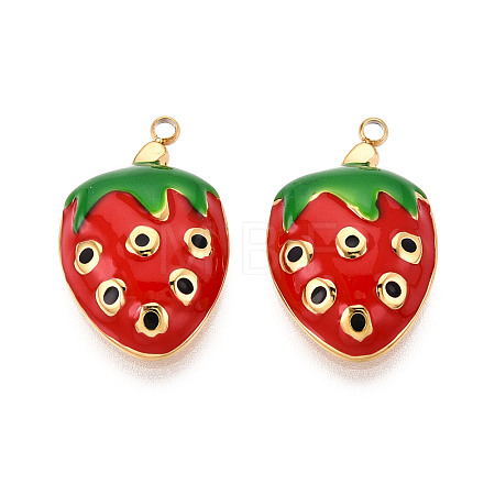 304 Stainless Steel Enamel Pendants STAS-T068-05A-1
