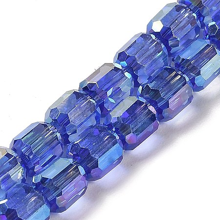 Electroplate Glass Beads Strands EGLA-D030-19H-1