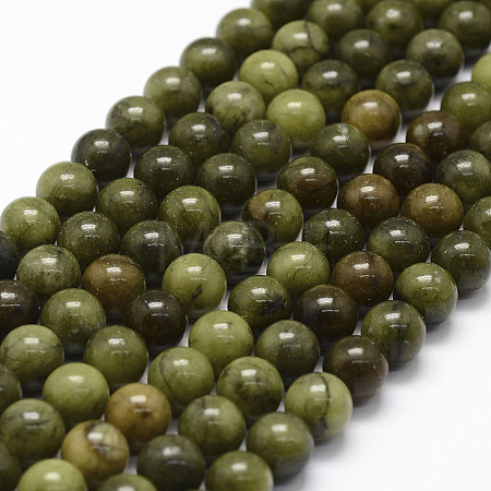 Natural Chinese Jade Beads Strands X-G-F363-4mm-1