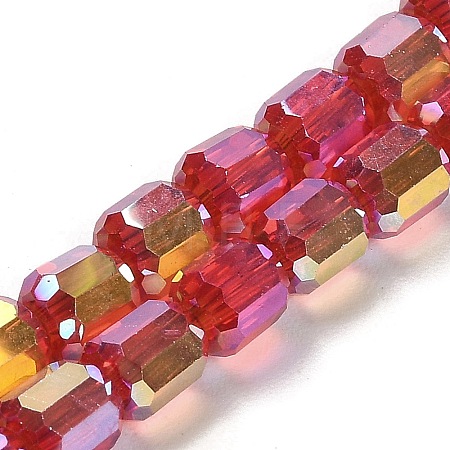 Electroplate Glass Beads Strands EGLA-D030-19A-1