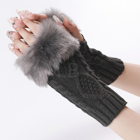 Polyacrylonitrile Fiber Yarn Knitting Fingerless Gloves COHT-PW0001-15I-1