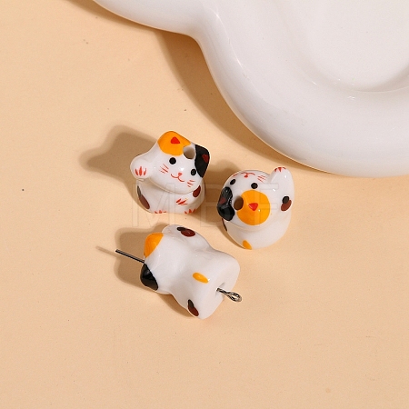 Handmade Bright Glazed Porcelain Beads LS-PW-WG107B1-02-1