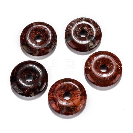 Natural Brecciated Jasper Pendants G-F524-B14-1