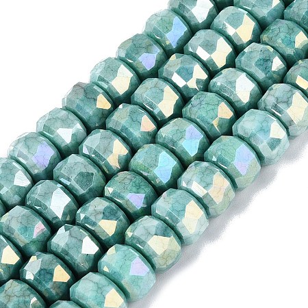 Anti-Tarnish Electroplate Glass Beads Strands GLAA-T025-10mm-11S-1