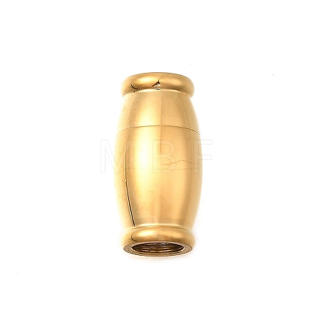 Barrel 304 Stainless Steel Magnetic Clasps STAS-D382-03A-G-1