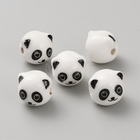 Handmade Porcelain Beads LS-PORC-WH0014-04A-1