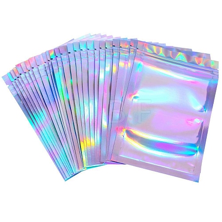 Glitter Holographic Plastic Resealable Packaging Bags PAAG-PW0012-14C-1