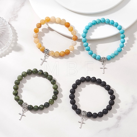 201 Stainless Steel Charm Bracelets BJEW-JB13245-1