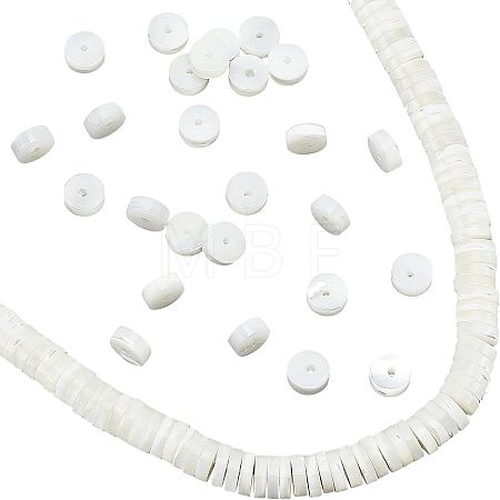 Natural Trochid Shell/Trochus Shell Beads Strands SSHEL-NB0001-35B-1