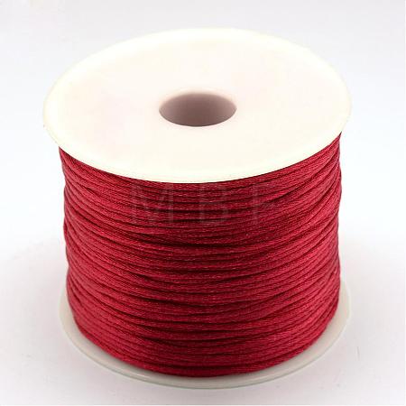 Nylon Satin Rattail Cords NWIR-R025-1.0mm-122-1