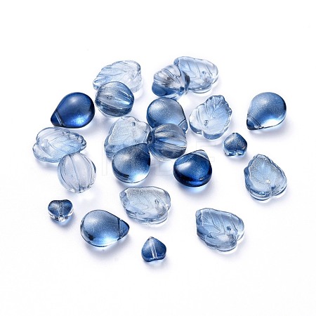 Electroplate Transparent Glass Beads EGLA-L027-D08-1