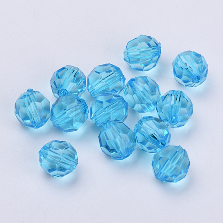 Transparent Acrylic Beads TACR-Q257-10mm-V40-1