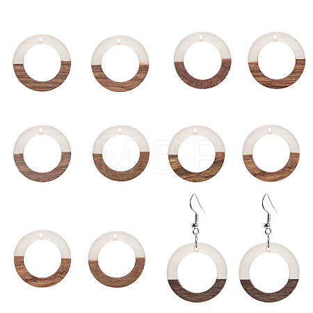 Resin & Wood Pendants RESI-OL0001-10A-1