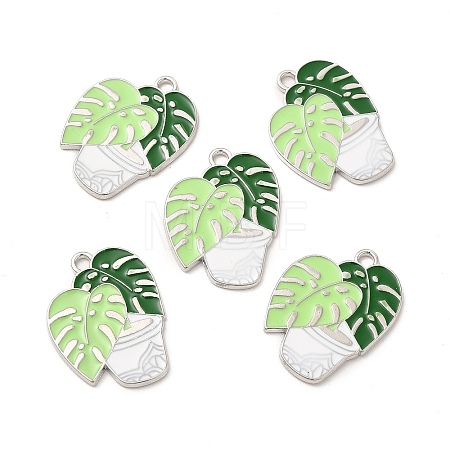 Alloy Enamel Pendants PALLOY-I217-10P-1