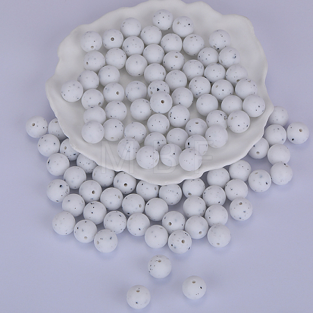 Round Silicone Focal Beads SI-JX0046A-64-1