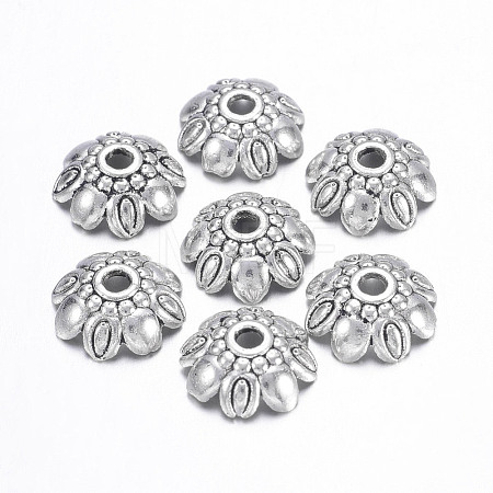 Tibetan Style Alloy Bead Caps X-LF0370Y-1