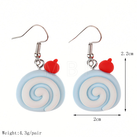 Food Theme Resin Dangle Earrings FS-WGC167F-13-1