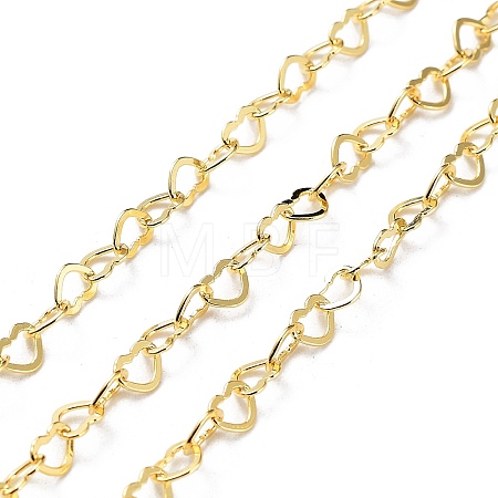 925 Sterling Silver Heart Link Chains STER-NH0001-28A-G-1