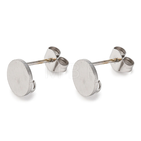 304 Stainless Steel Stud Earring Findings STAS-D371-02P-02-1
