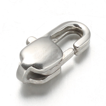 Non-Tarnish 304 Stainless Steel Lobster Claw Clasps X-STAS-F094-05B-P-1