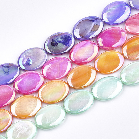 Freshwater Shell Beads Strands SSHEL-T007-18-1