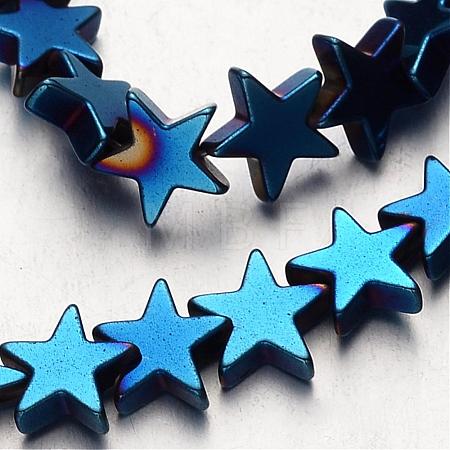 Electroplate Non-magnetic Synthetic Hematite Bead Strands G-F300-24C-05-1