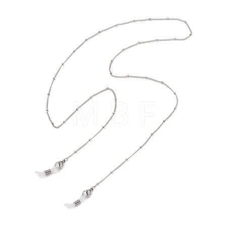 304 Stainless Steel Curb Chain for Eyeglasses AJEW-EH00411-02-1