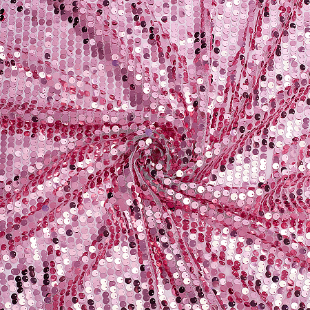 Polyester Reversible Sequin Fabrics DIY-WH0786-70-1