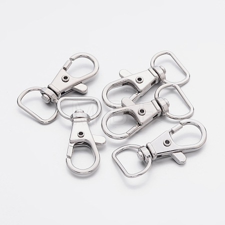Zinc Alloy Swivel Lobster Claw Clasps E341-5-1-1