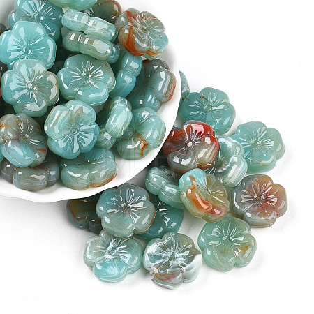 Transparent Acrylic Beads TACR-T028-40A-1