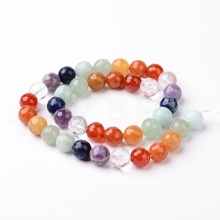 Natural Mixed Stone Beads Strands G-J376-24-12mm-1