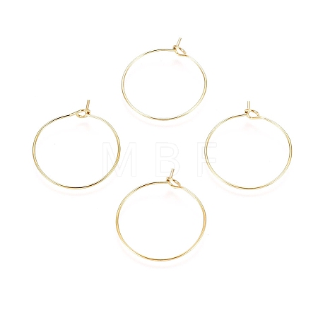 Ion Plating(IP) 316L Surgical Stainless Steel Hoop Earring Findings X-STAS-D164-03G-1