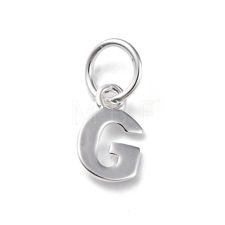 925 Sterling Silver Letter Charms LS-STER-C012-01S-G-1